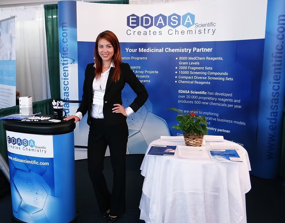 EDASA Scientific team at an industry trade show